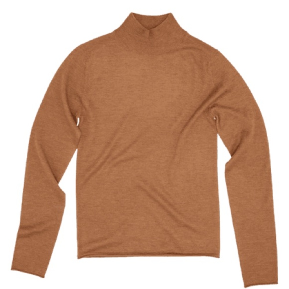 GUEST IN RESIDENCE Base-layer Turtleneck in Almond (Camel)